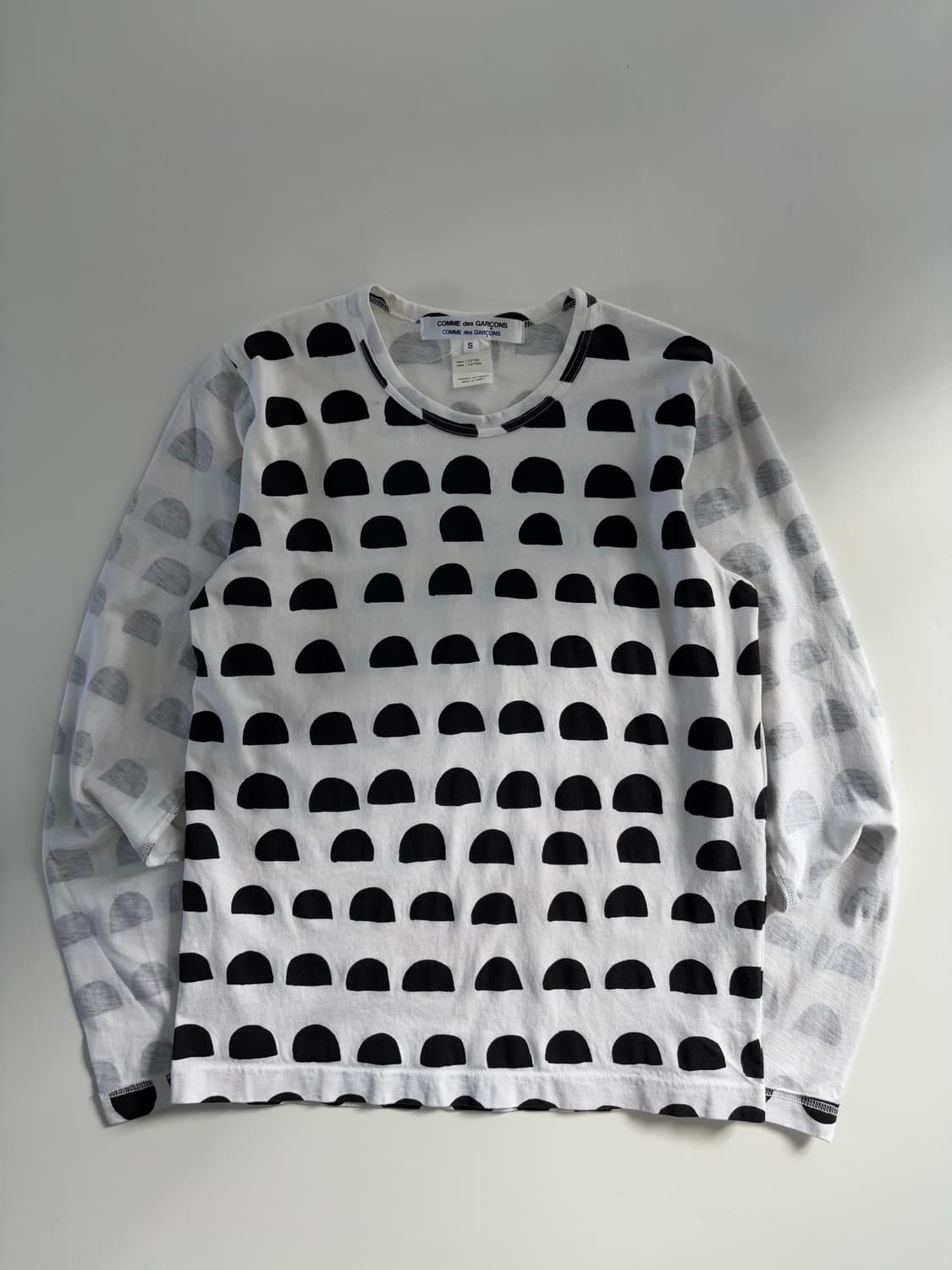 Comme des Garcons 꼼데가르송 도트 프린트 롱슬리브 상품이미지5