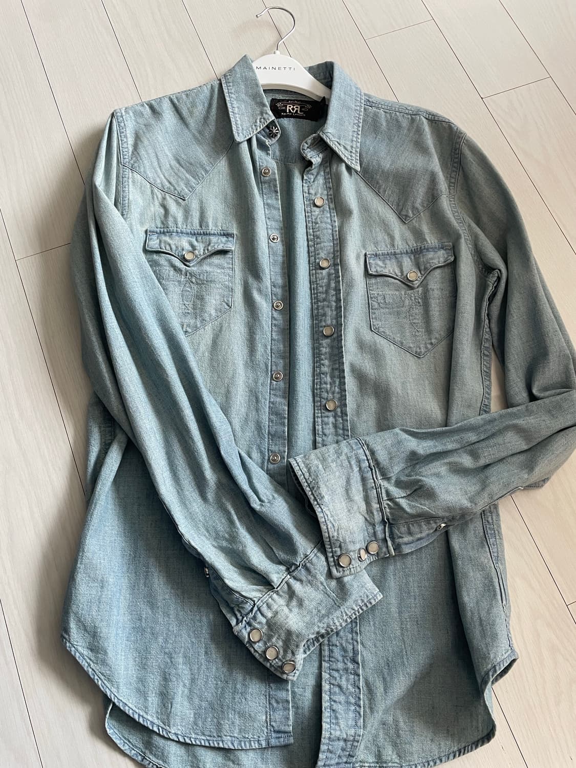 정품보장/RRL 더블알엘 여자 데님셔츠 XS 상품이미지1