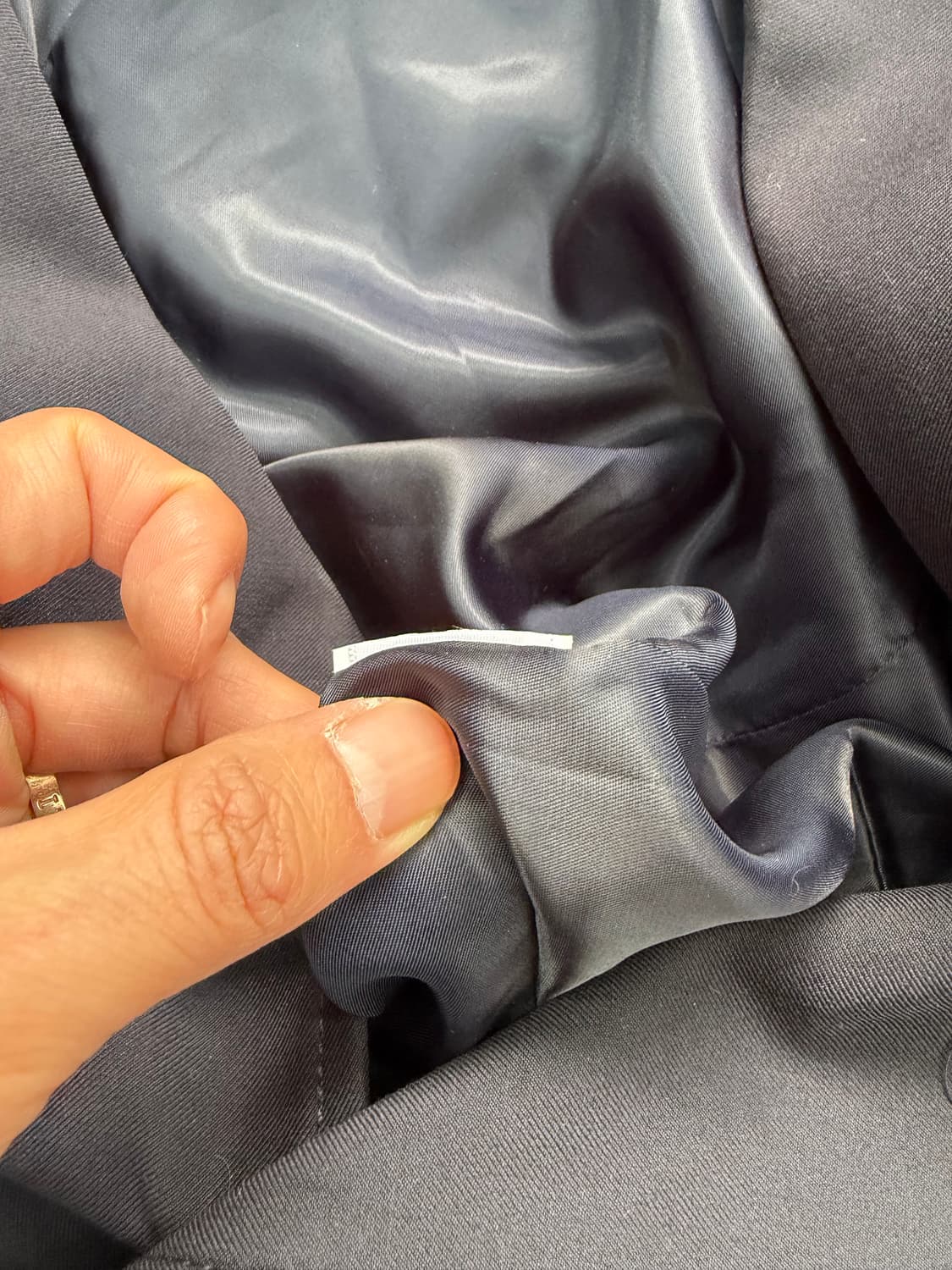 정품) LANVIN 랑방 네이비 여성 자켓 66 상품이미지7