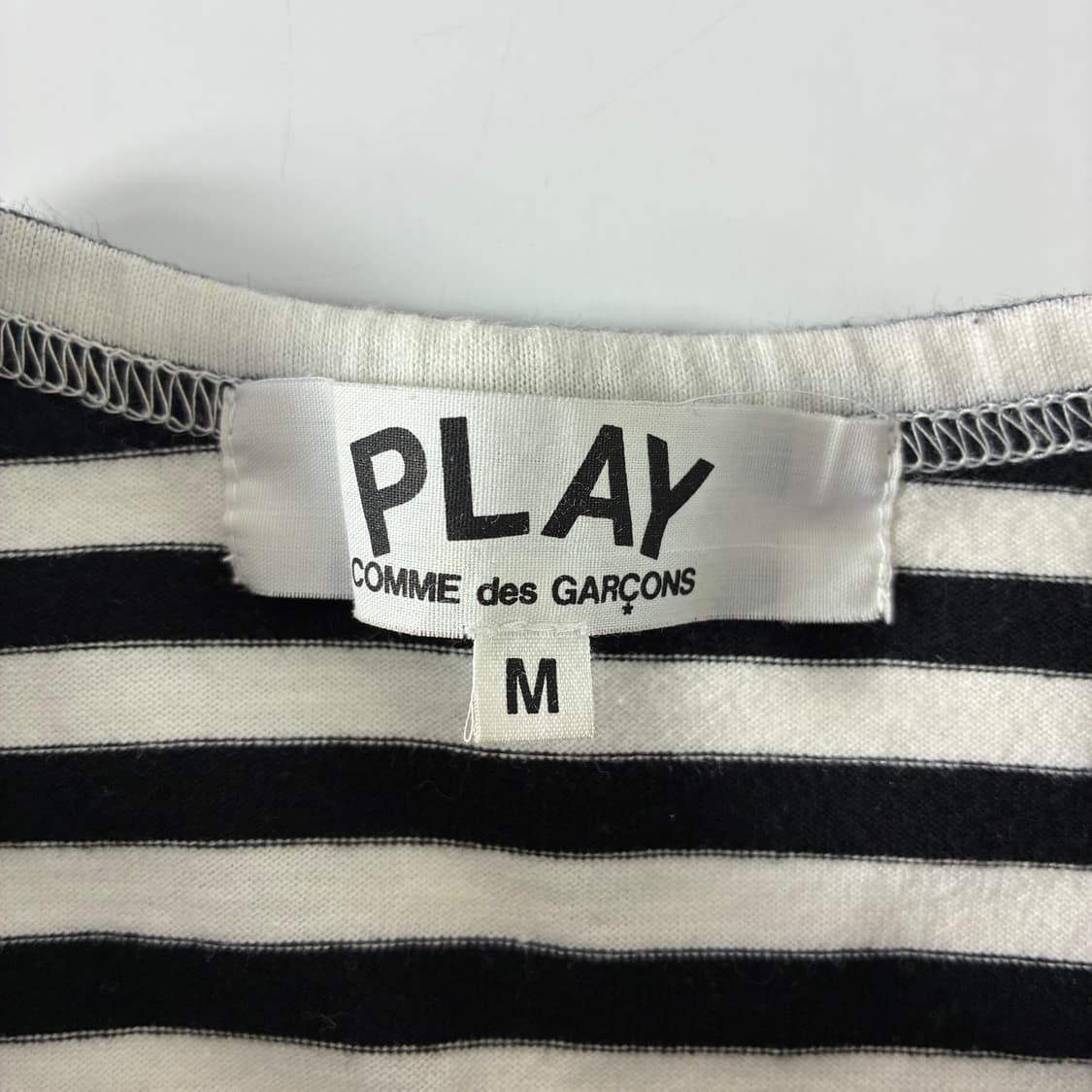 Comme des Garçons  꼼데가르송 하트 와펜 스트라이프 티셔츠 상품이미지4