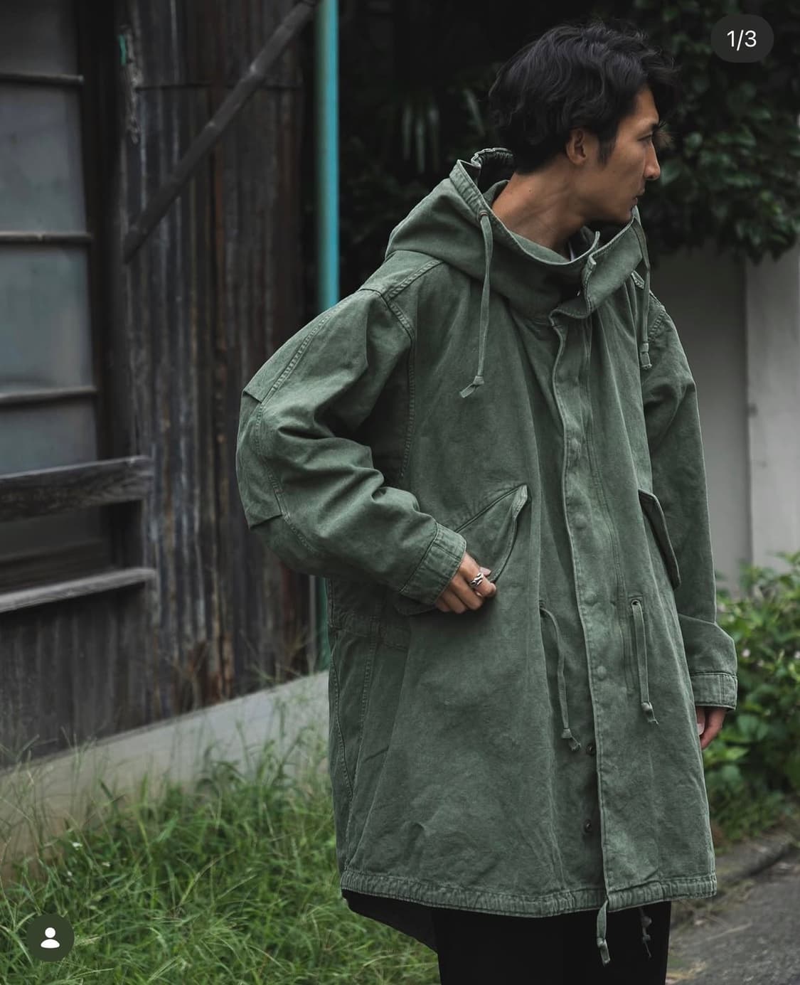 [1] 헤릴(HERILL) 1951 피쉬테일 덕파카 올리브 상품이미지3