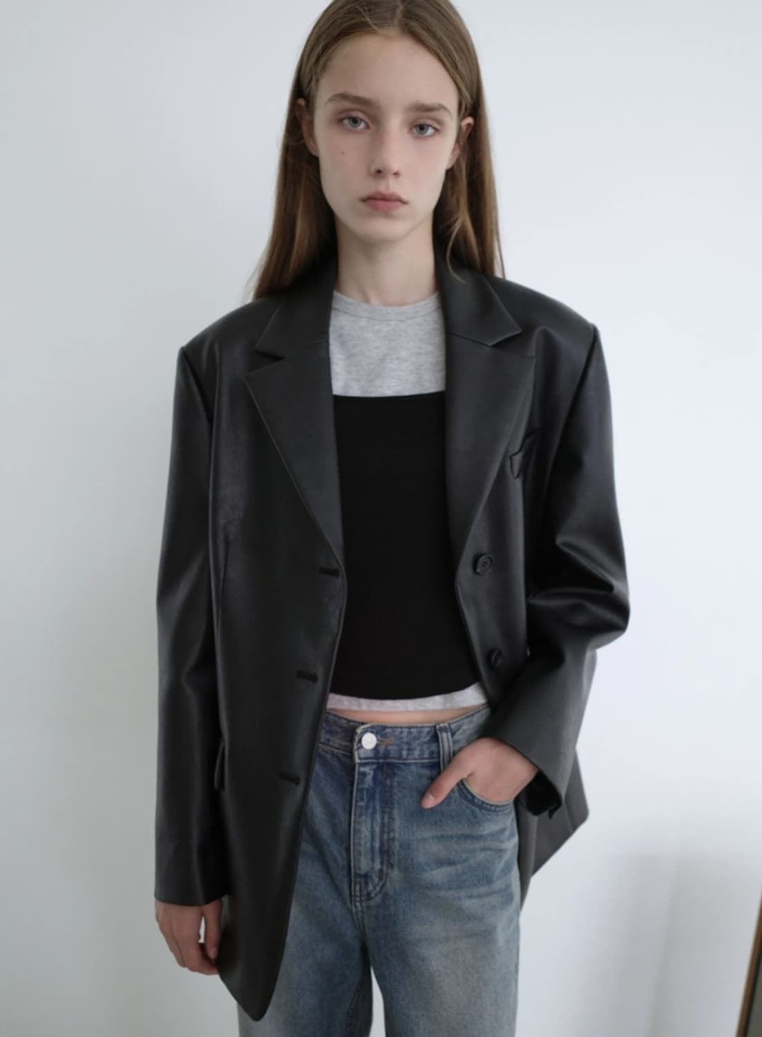 로우클래식 레더자켓 s 상품이미지2