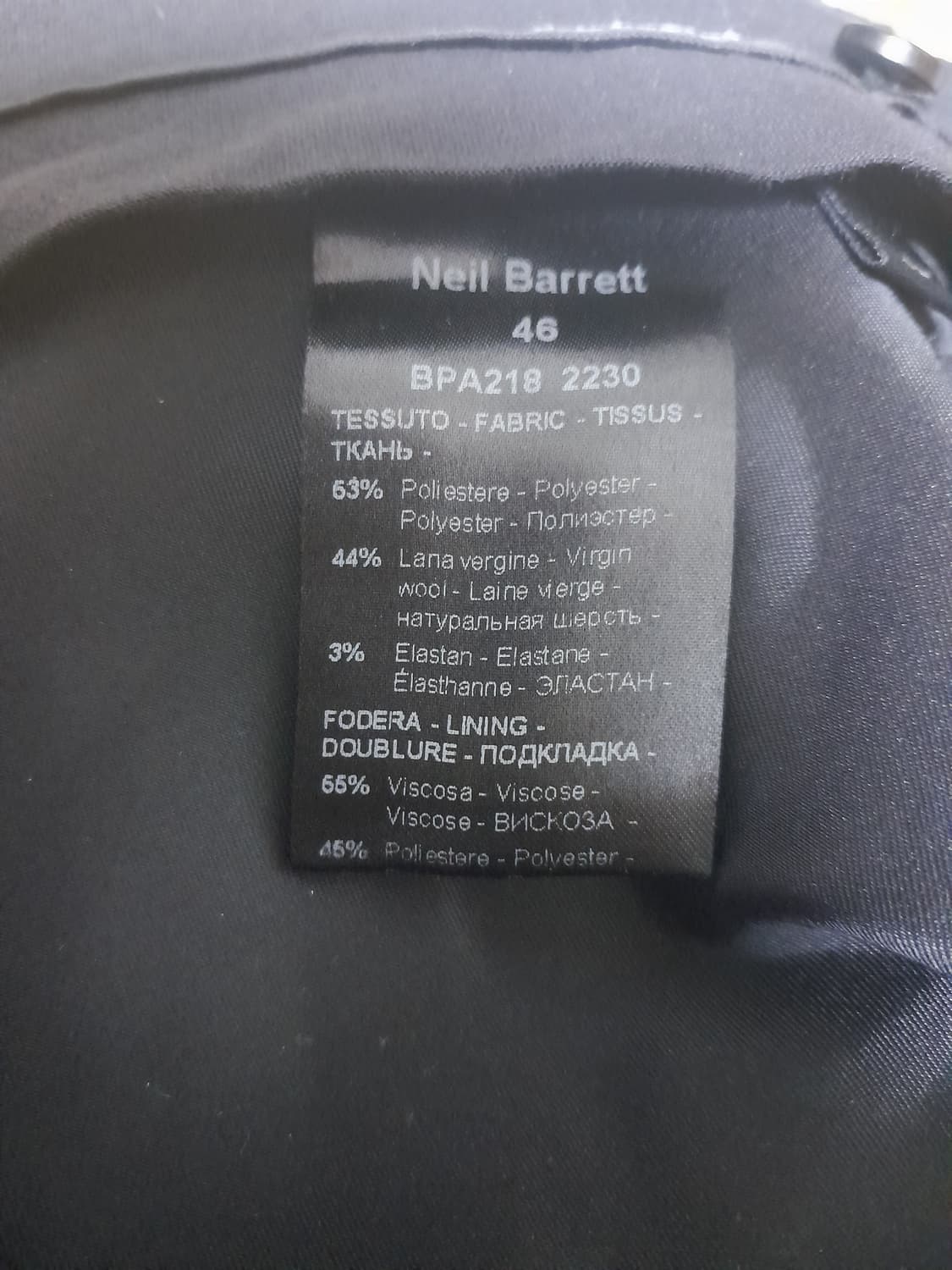 닐바렛 블랙 밑단지퍼 울 슬랙스 46/30"~31" 상품이미지9