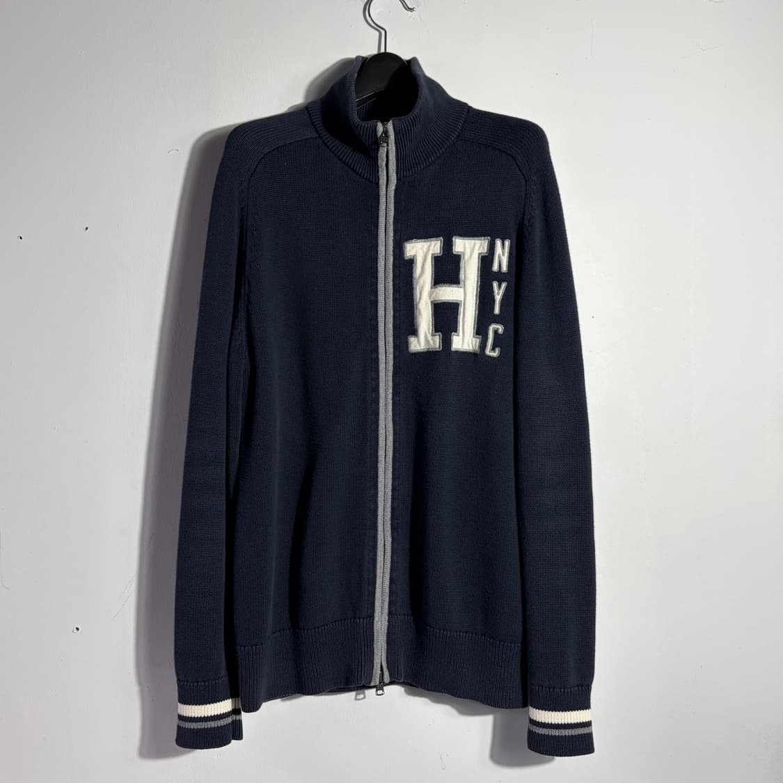 타미힐피거 네이비 니트 집업 (무료배송) 상품이미지1