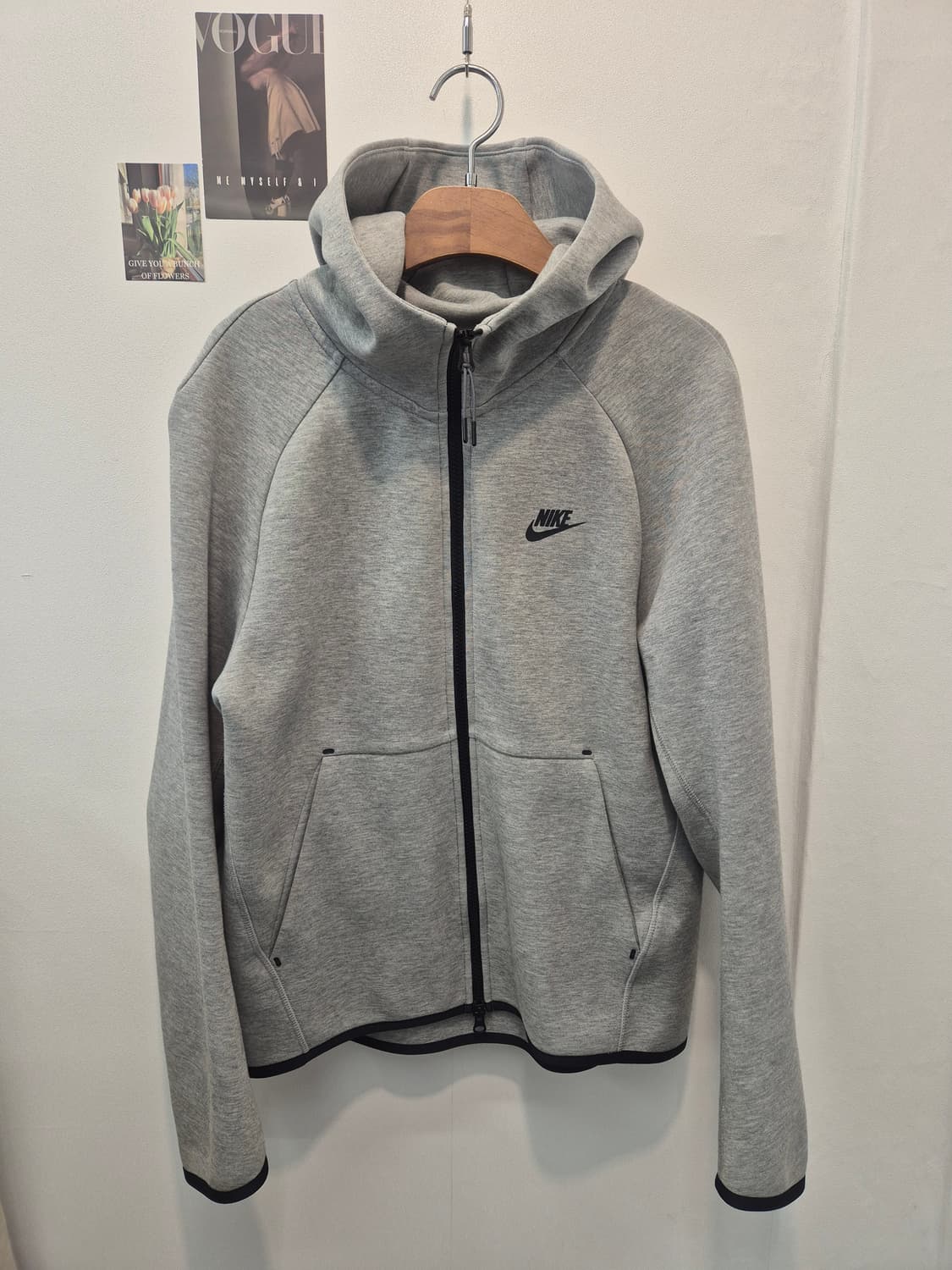 나이키 회색 테크 플리스후드집업  M
사이즈   상품이미지1