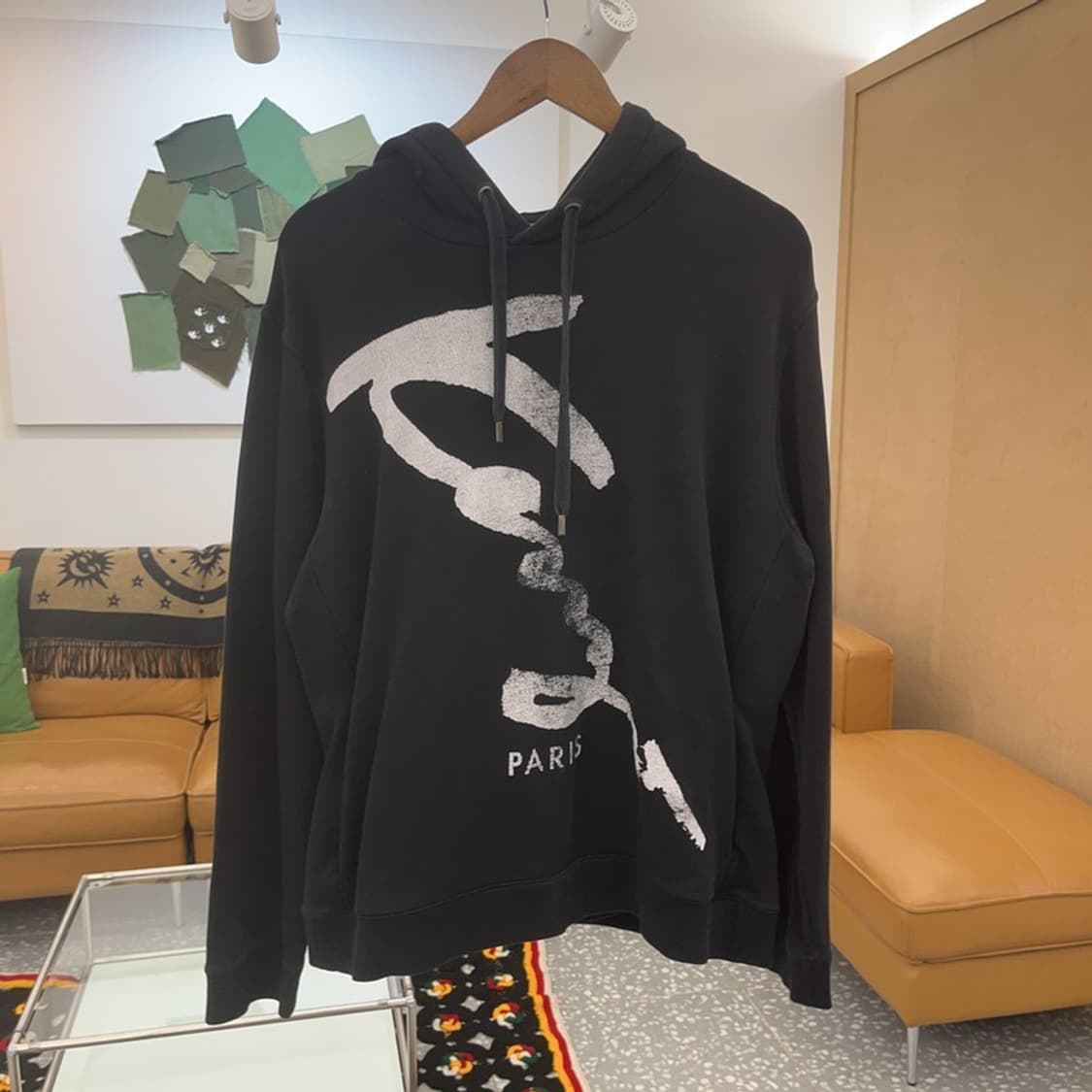 겐조 스트릿 빈티지 레터링 빅로고 후드티 L C06461 상품이미지3