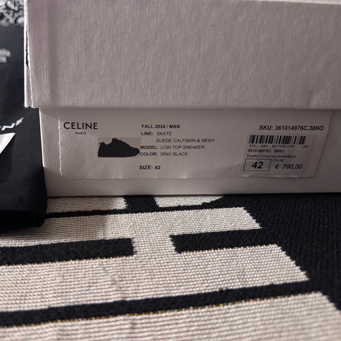 셀린느 헌팅턴 로우 블랙 42 상품이미지7