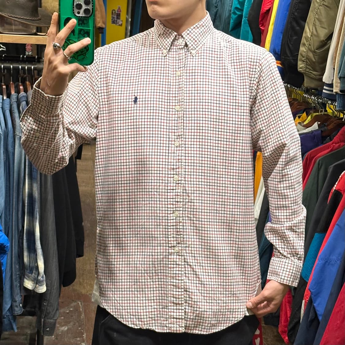 [HI] 폴로 랄프로렌 반팔셔츠 체크레드 상품이미지2