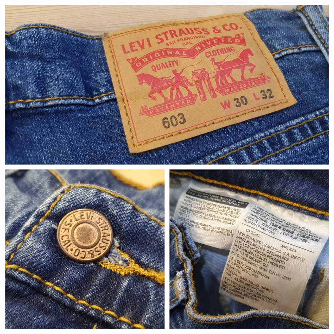 허리28/리바이스603 청바지  상품이미지6
