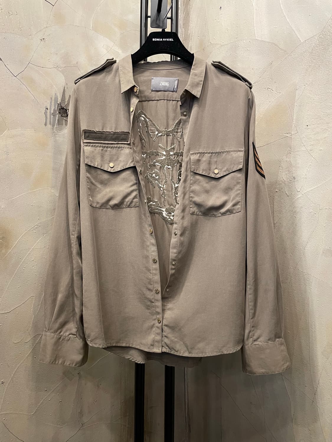 쟈딕앤볼테르 패치, 자수 블라우스 55 상품이미지8