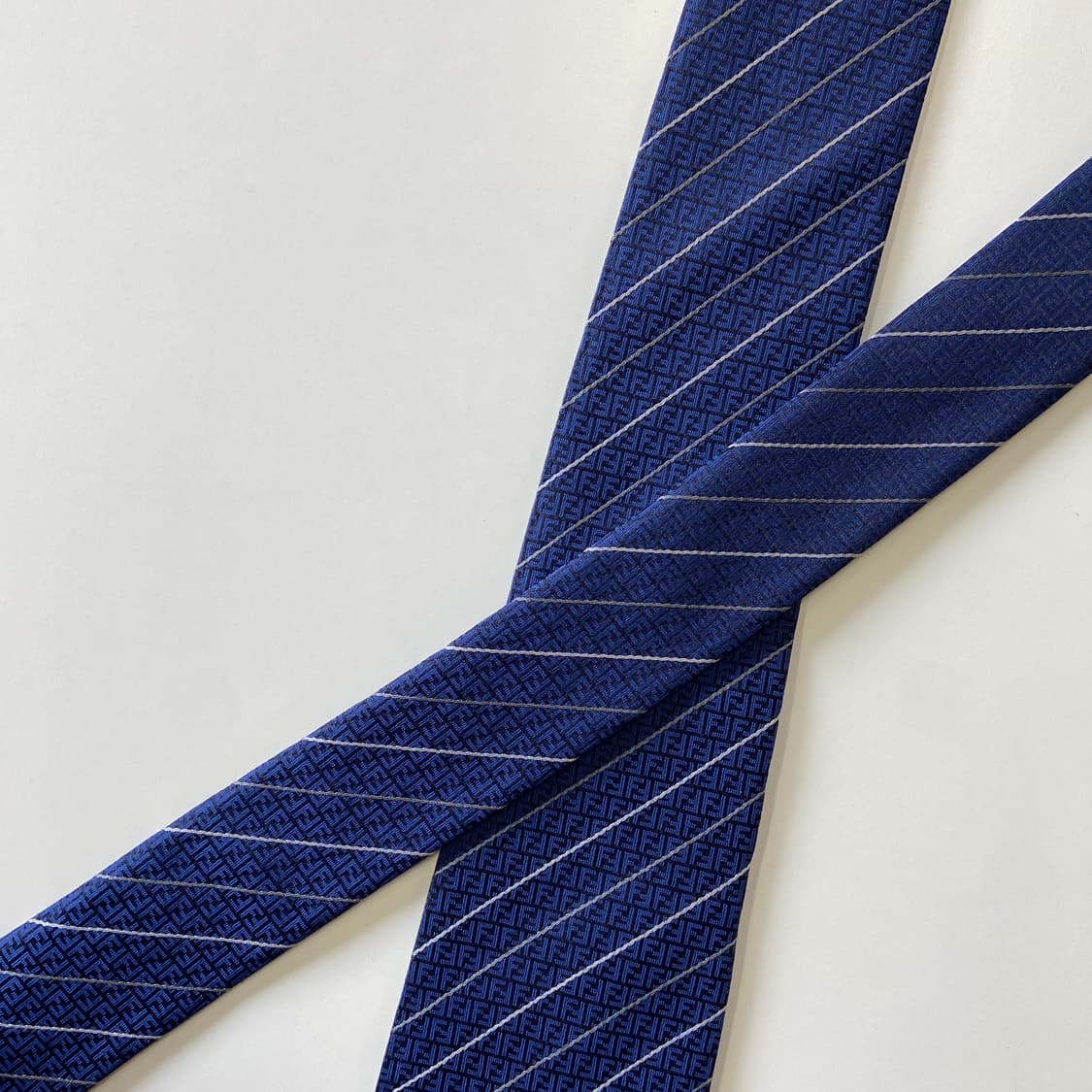 펜디 (FENDI) 신형라벨 FF모노그램 정품 명품 넥타이 상품이미지4