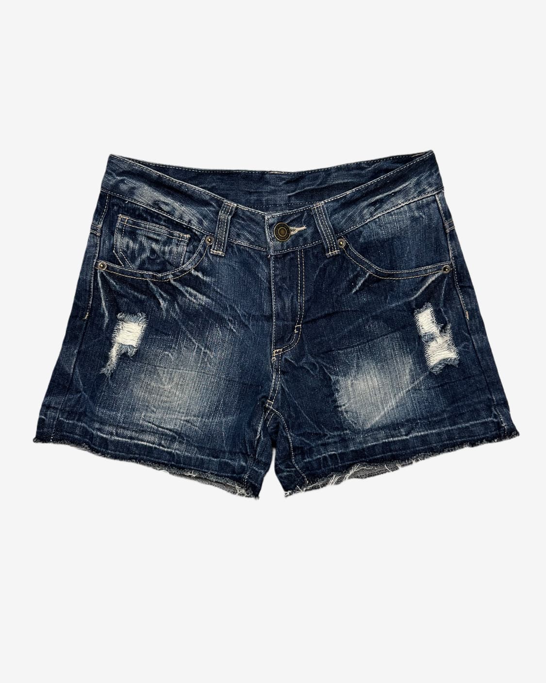fade distressed denim shorts 상품이미지2