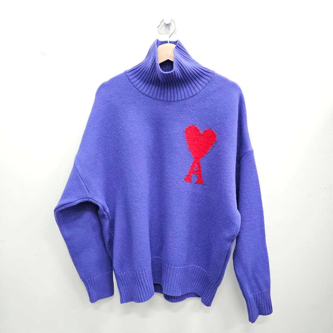 Ami 아미 빅하트 니트 퍼플 상품이미지1