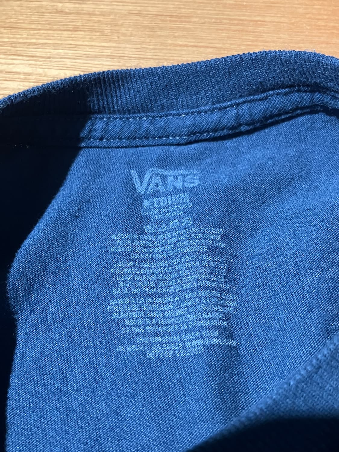 Vans 클래식 로고 블루 반팔 티셔츠 상품이미지3