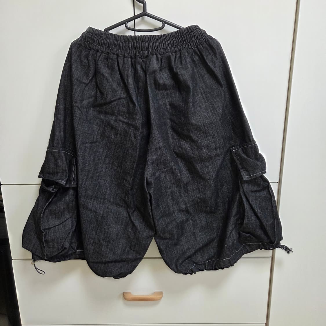 블랙 버뮤다팬츠 프리사이즈 상품이미지2