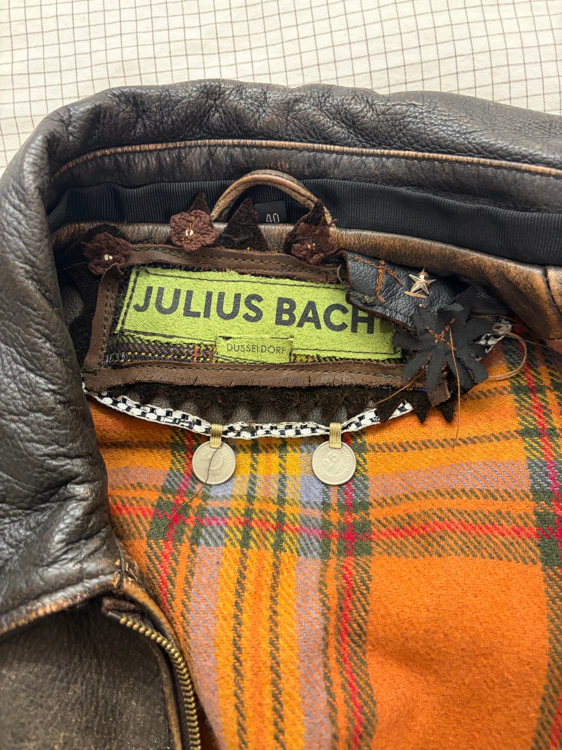 Julius Bach 빈티지 커스텀 레더자켓  상품이미지4