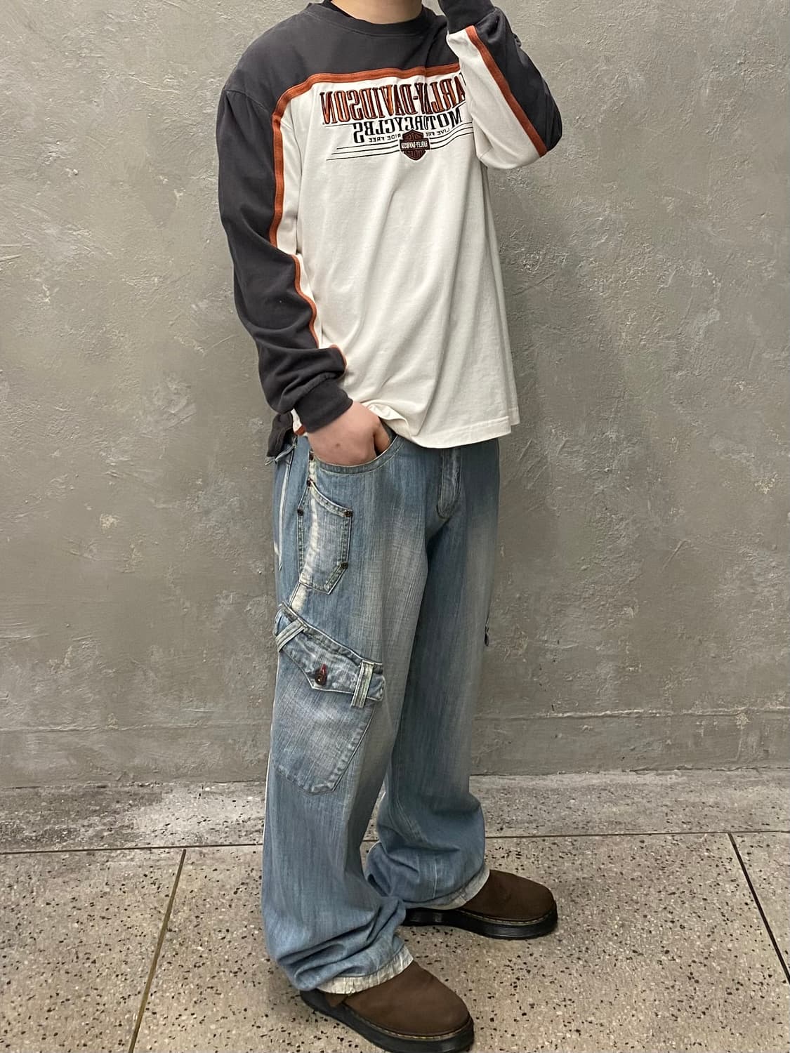 [L] Harley Davidson 할리데이비슨 빈티지 롱 슬리브 상품이미지8