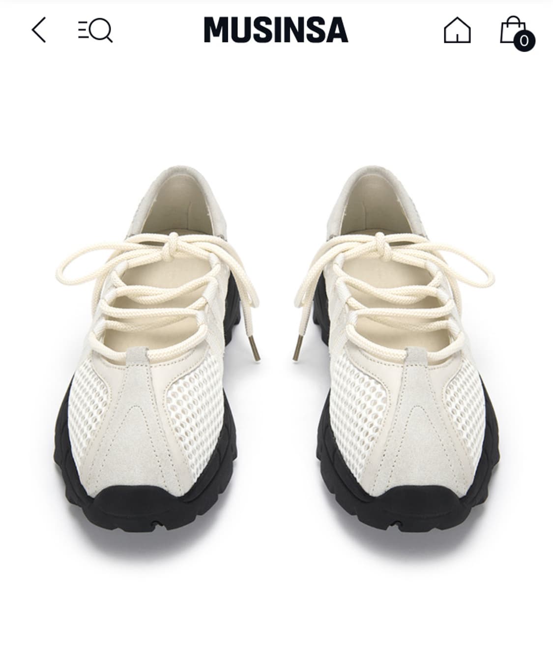 마뗑킴 메쉬 발레 스니커즈 아이보리 Mesh Ballet Sneakers 상품이미지2