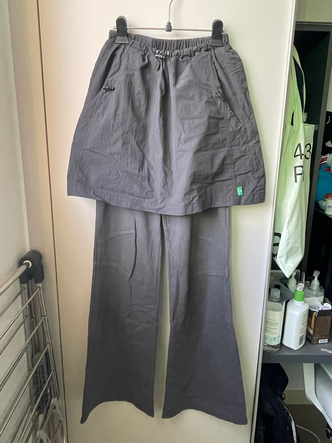 Nocontent 노컨텐츠 레이어드 스커트팬츠 (치마바지) 상품이미지1