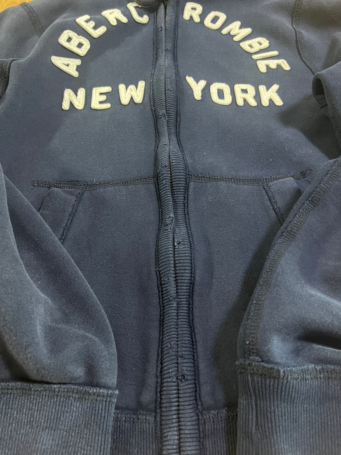 아베크롬비 후드집업 네이비 상품이미지3