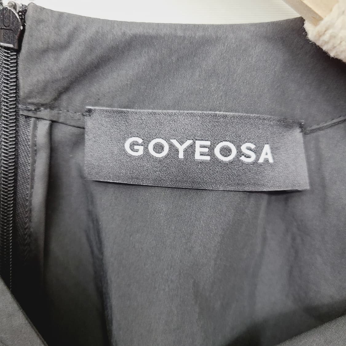 고여사 (GOYEOSA) 블랙 스트링 셔링 롱 원피스 M 상품이미지6
