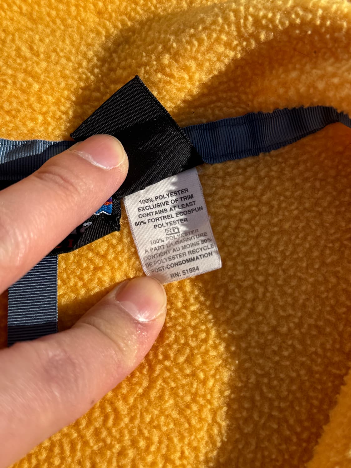 파타고니아 USA 신칠라 스냅티 옐로우 L 상품이미지6