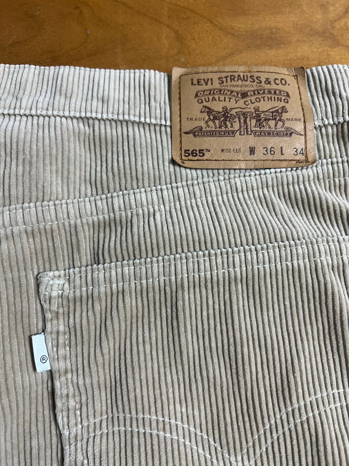 Rare) 90s levi’s 565 wide leg 코듀로이 팬츠 상품이미지3