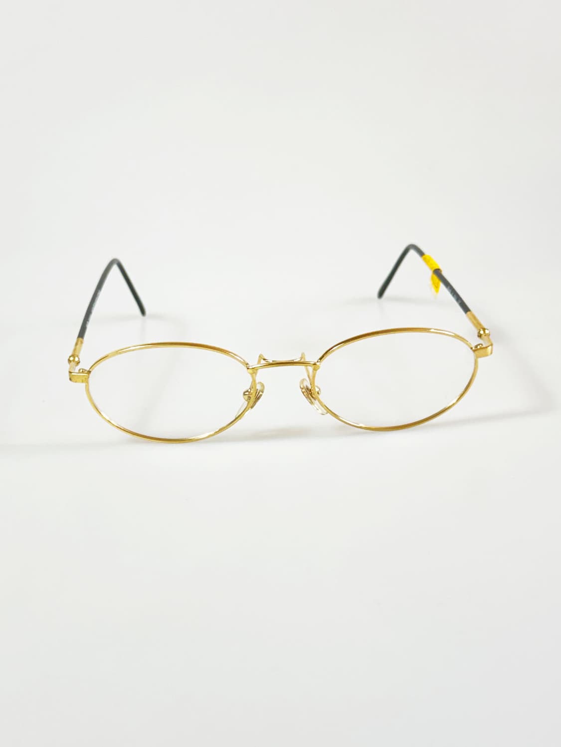 MONTENAPOLEONE 골드 슬림 오벌 메탈 빈티지 안경 상품이미지1
