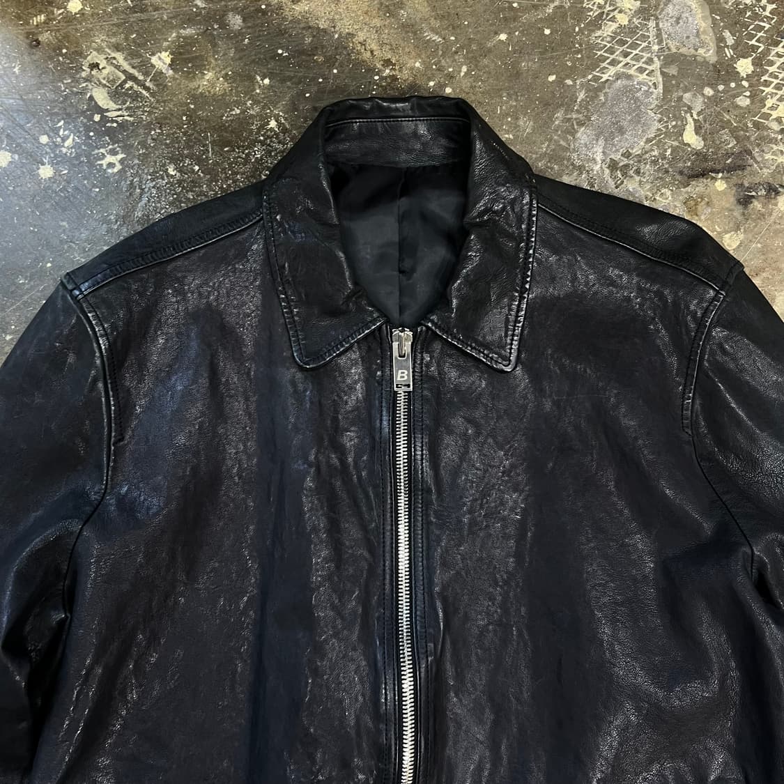 L) 빌리언즈 램스킨 배지터블 라이더 자켓 양가죽 자켓 상품이미지2