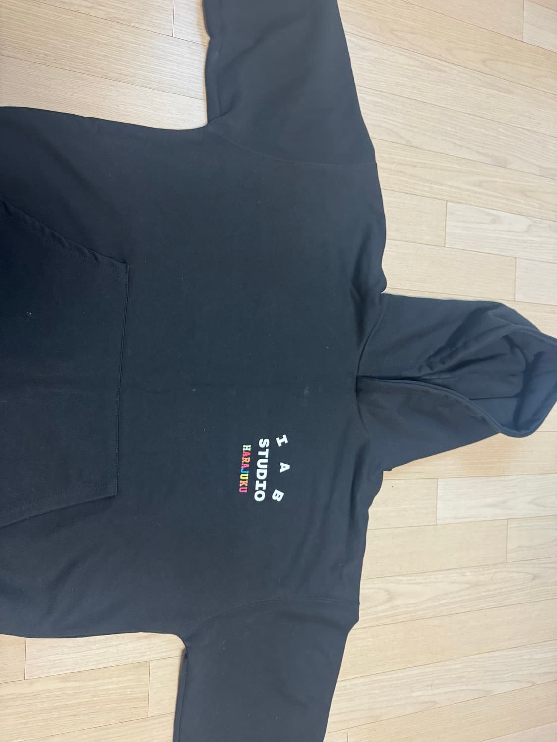 IAB 스튜디오 하라주쿠 블랙 후드티 L 상품이미지1