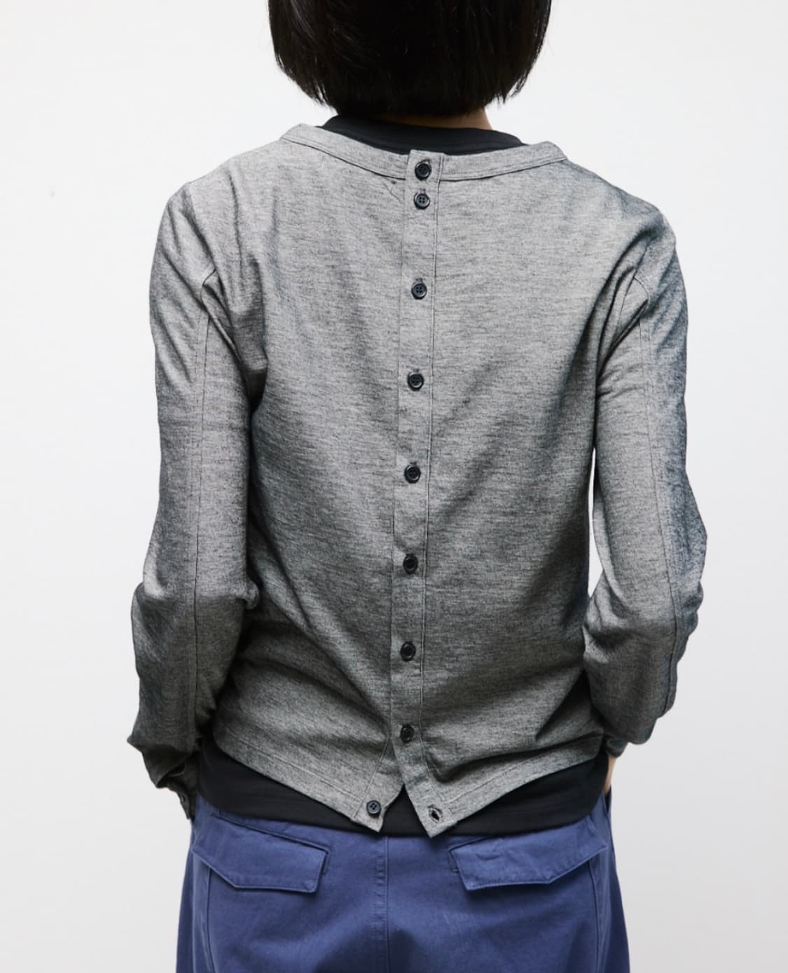 [새상품] Henley Neck Tee _ grey 상품이미지1