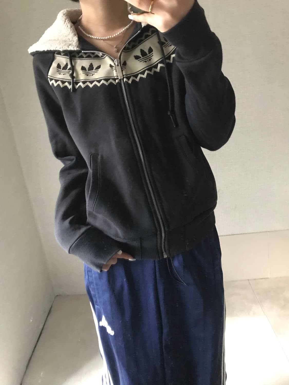 아디다스 노르딕 퍼후드집업 상품이미지5