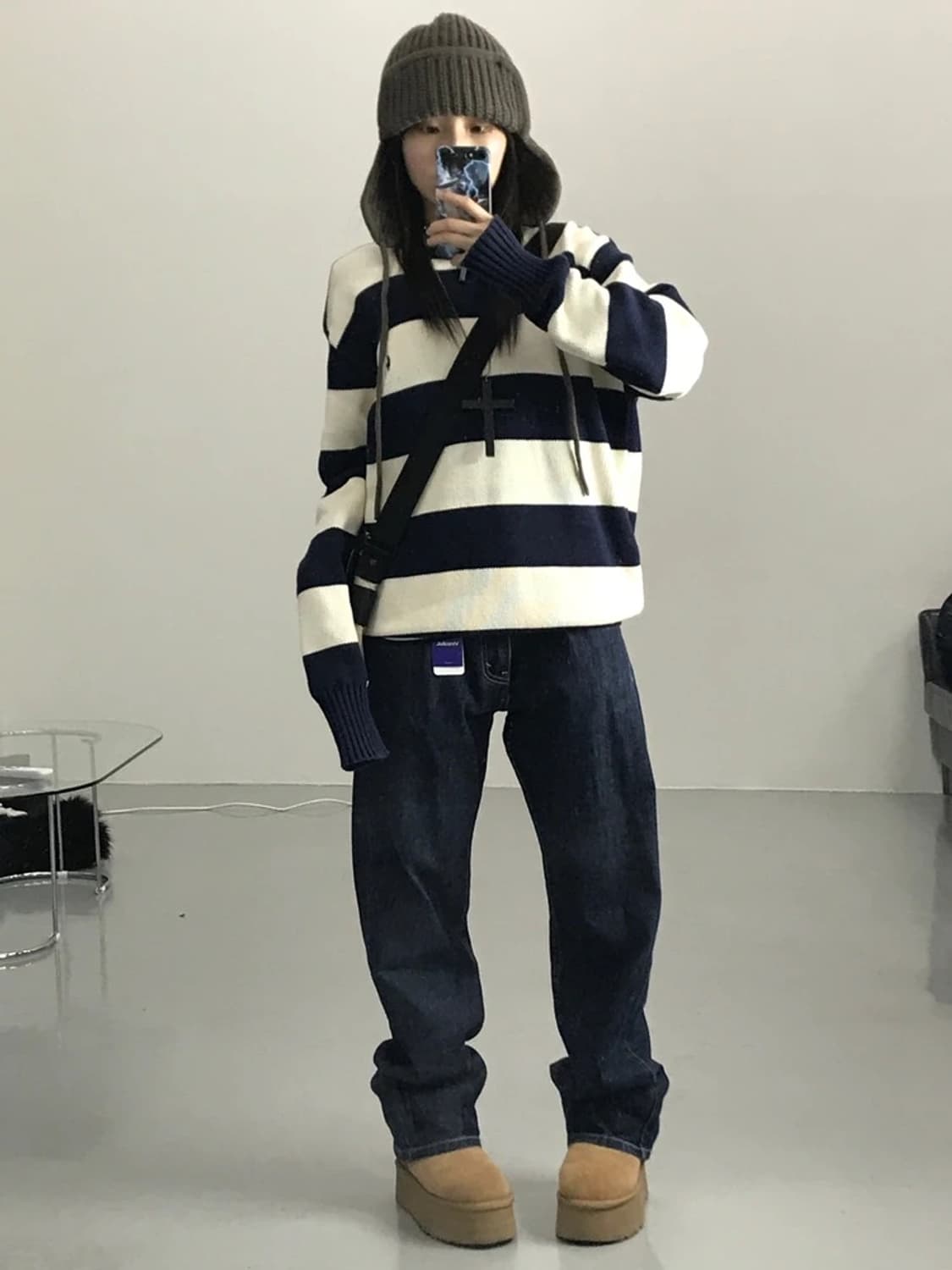 폴로랄프로렌 베이지 스트라이프 니트 상품이미지2