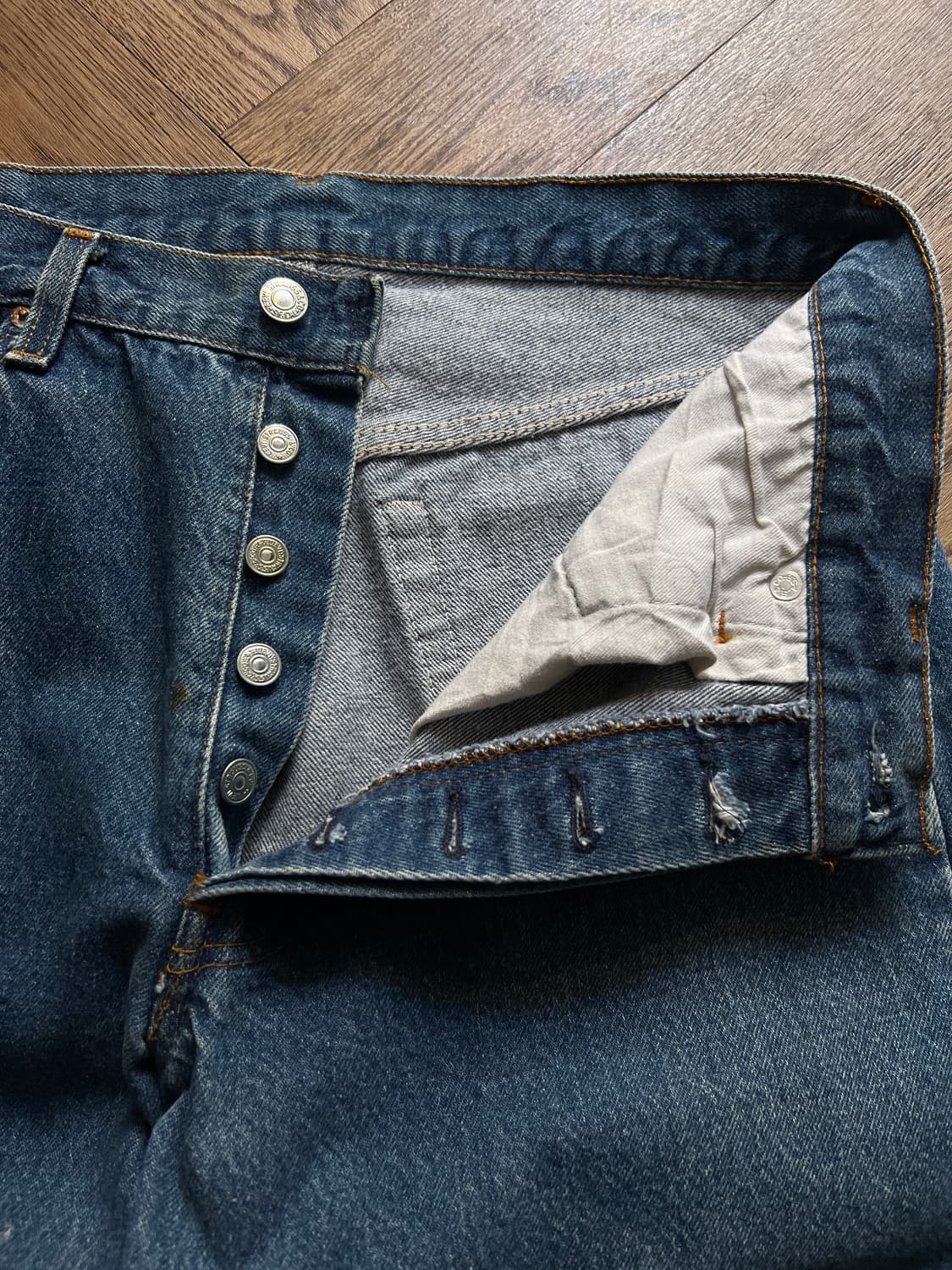 [34]80's 리바이스 501 Made in USA 데님 팬츠 S1 상품이미지3