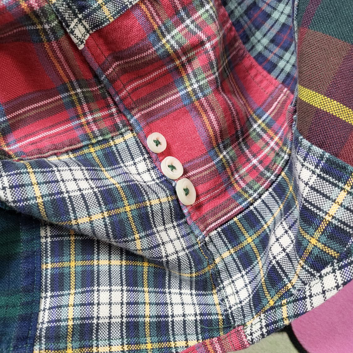 폴로 패치워크 셔츠 상품이미지4