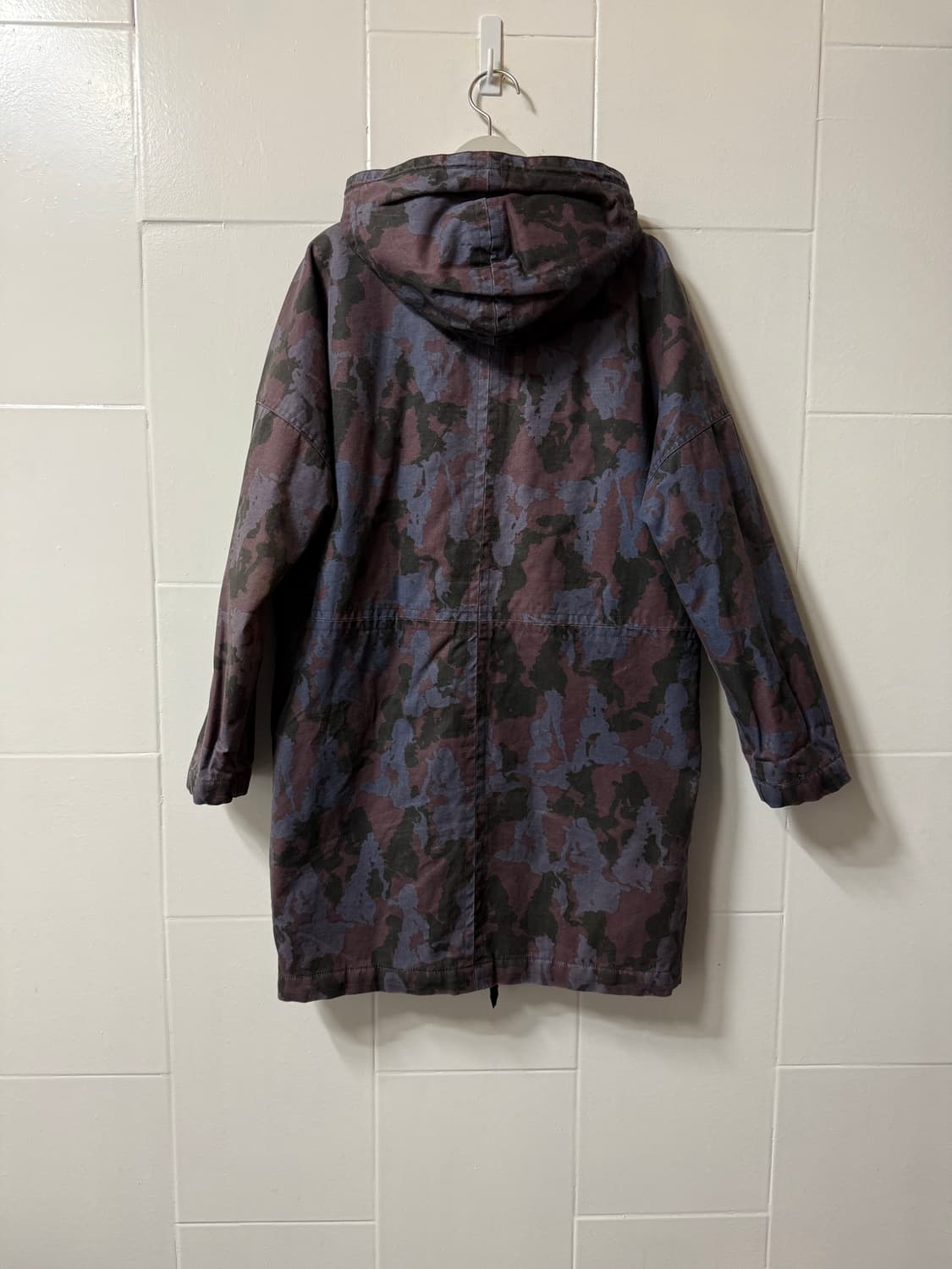 우드우드 롱 카모 후드 코트 상품이미지8