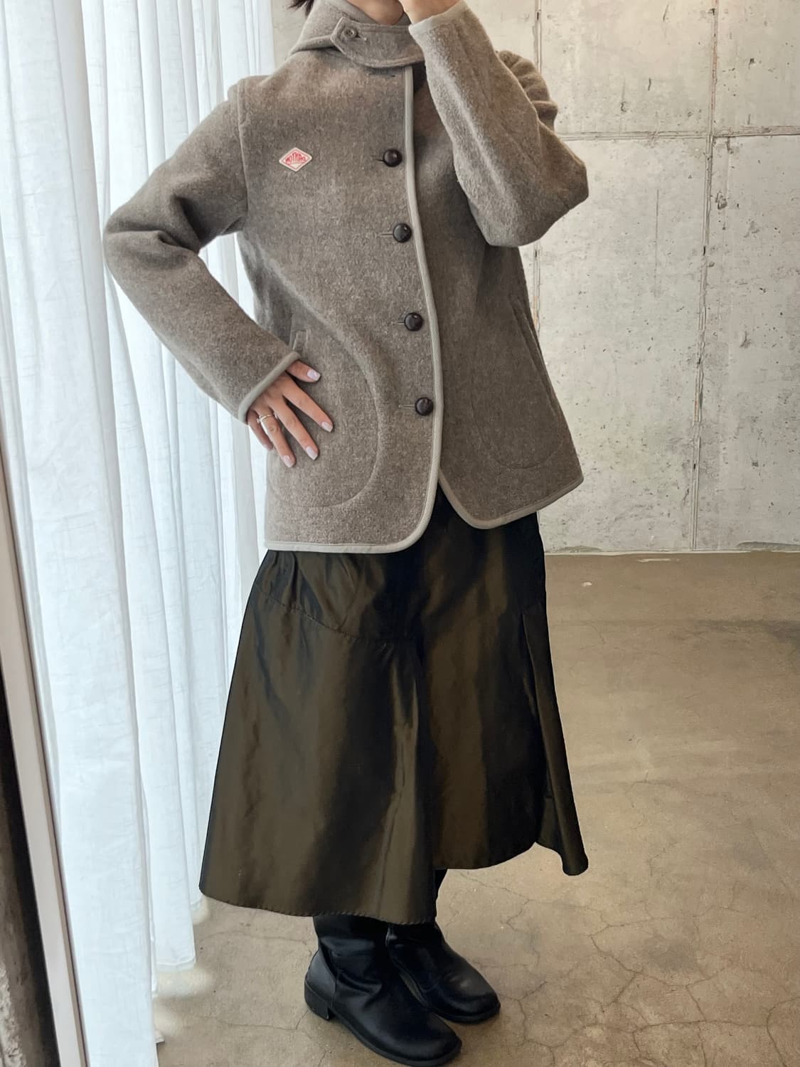 단톤 울 코트 라이트브라운 38 상품이미지4