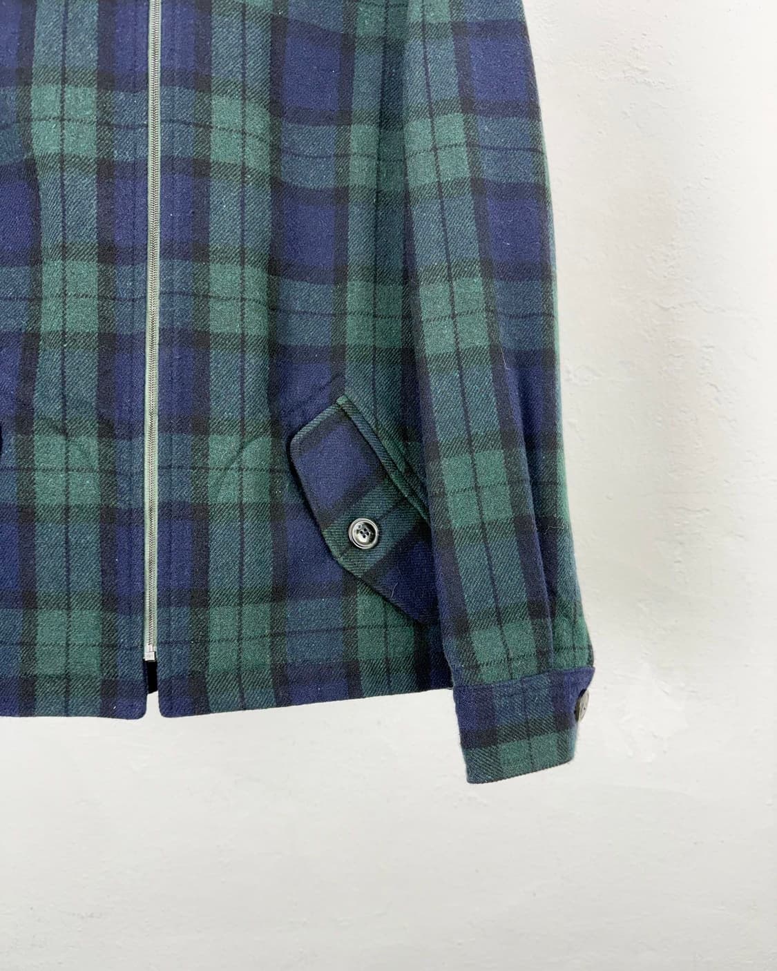 아페쎄 타탄 플래드 해링턴 체크 울 자켓 상품이미지5