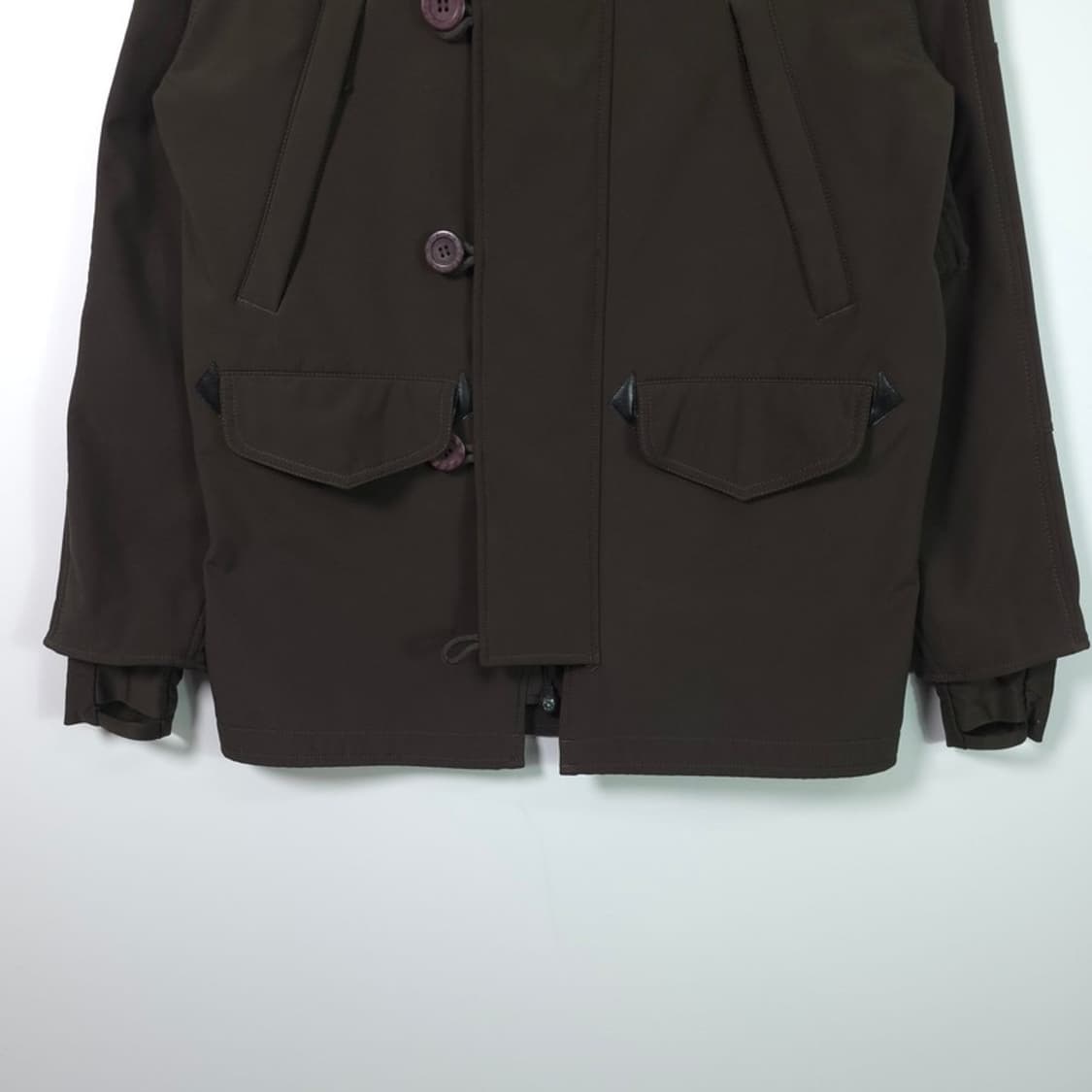 알파인더스트리 다크 브라운 소프트쉘 테크니컬 자켓 XS 상품이미지4