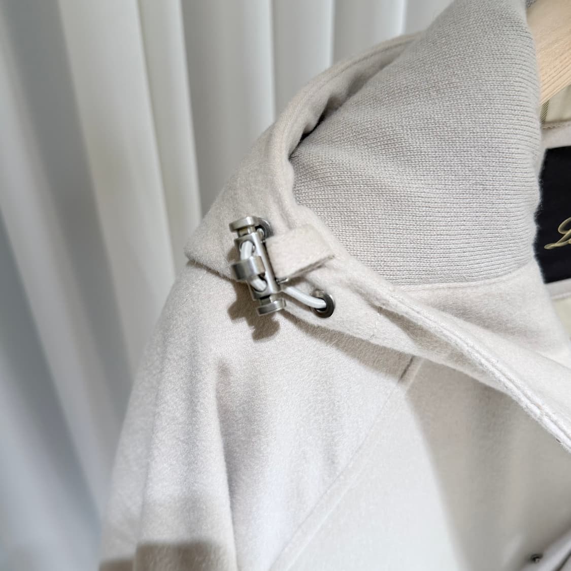 (A+/L) / 로로피아나 아이보리 캐시미어 롱 파카 자켓 상품이미지3