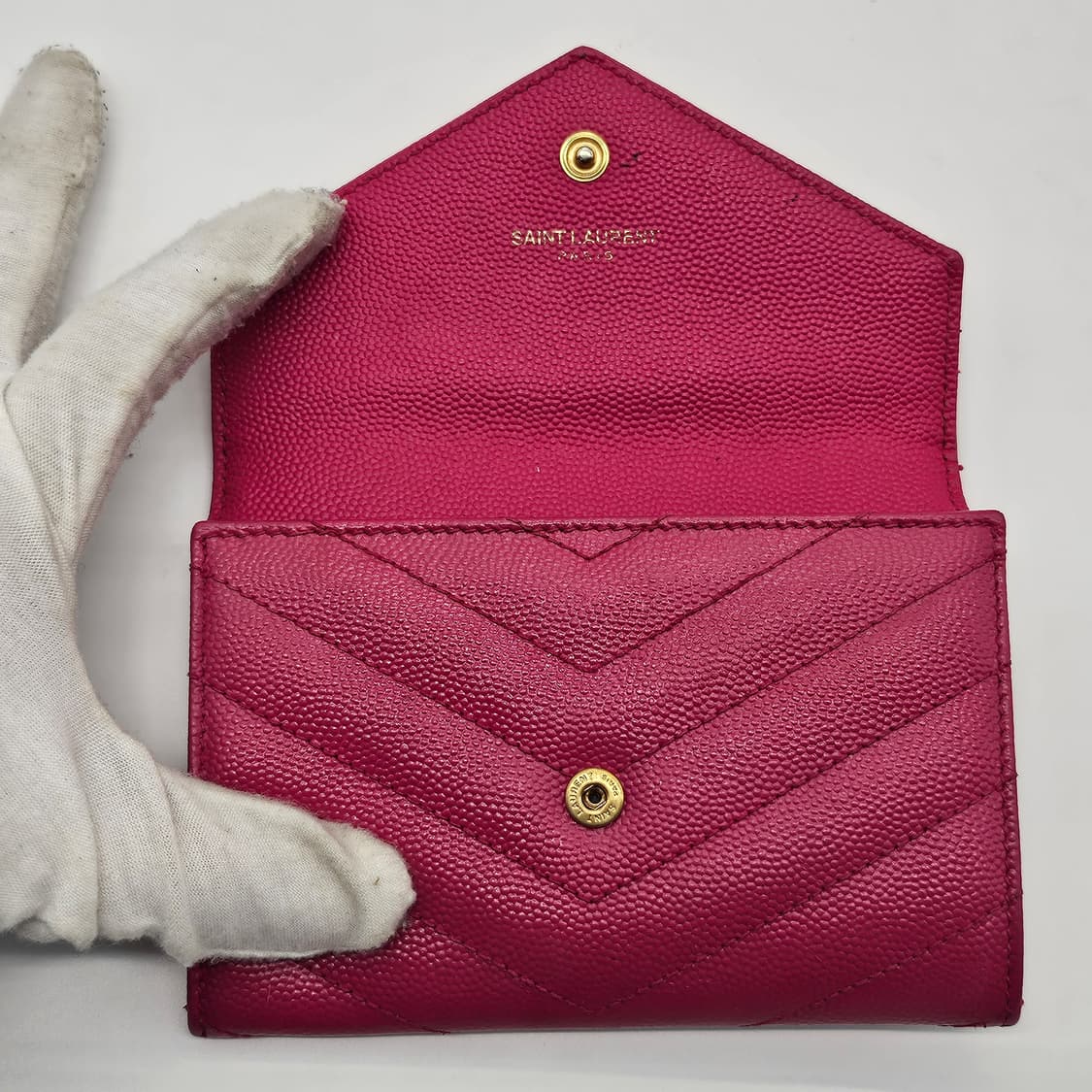 정품 생로랑 엔벨로프 캐비어 카드지갑 상품이미지8