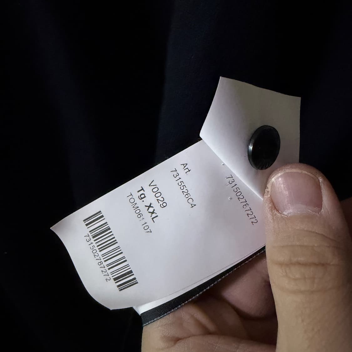 스톤아일랜드 와펜 라운드 니트 블랙 남성 XXL (슬림 105까지) 상품이미지5