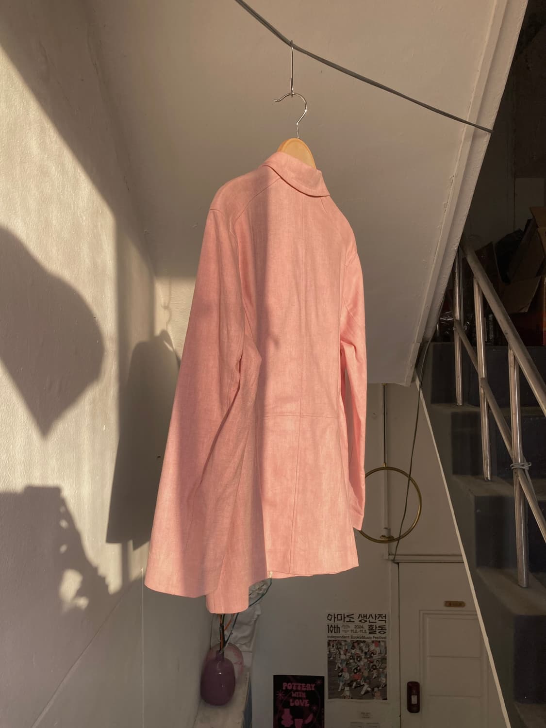 y2k 핑크우유 똑딱이 자켓 상품이미지7