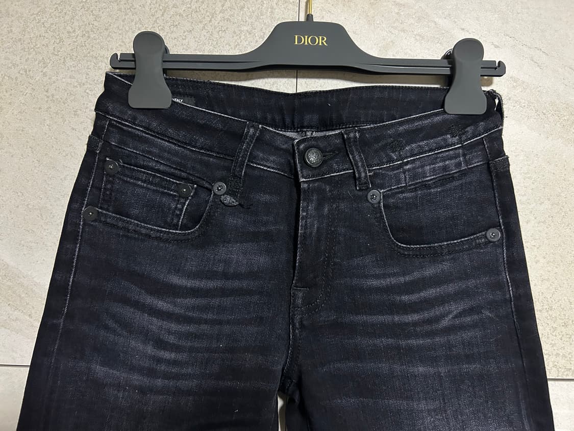 R13 블랙 데님 바지 상품이미지3