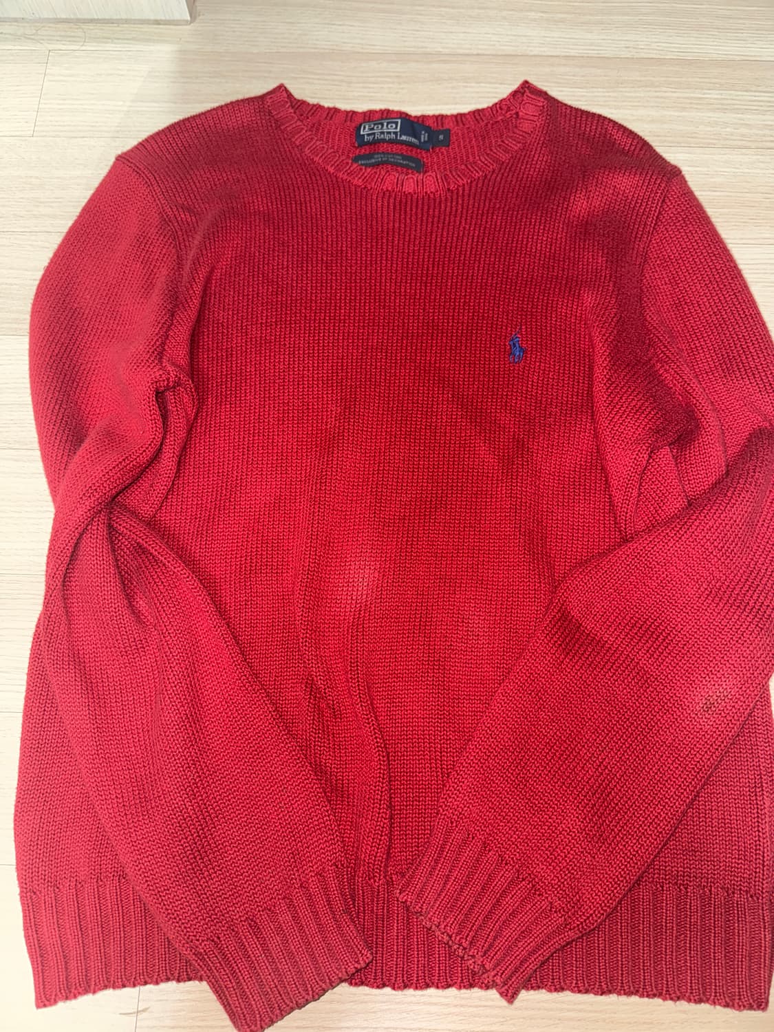 폴로 랄프로로렌 빨간 니트 상품이미지2