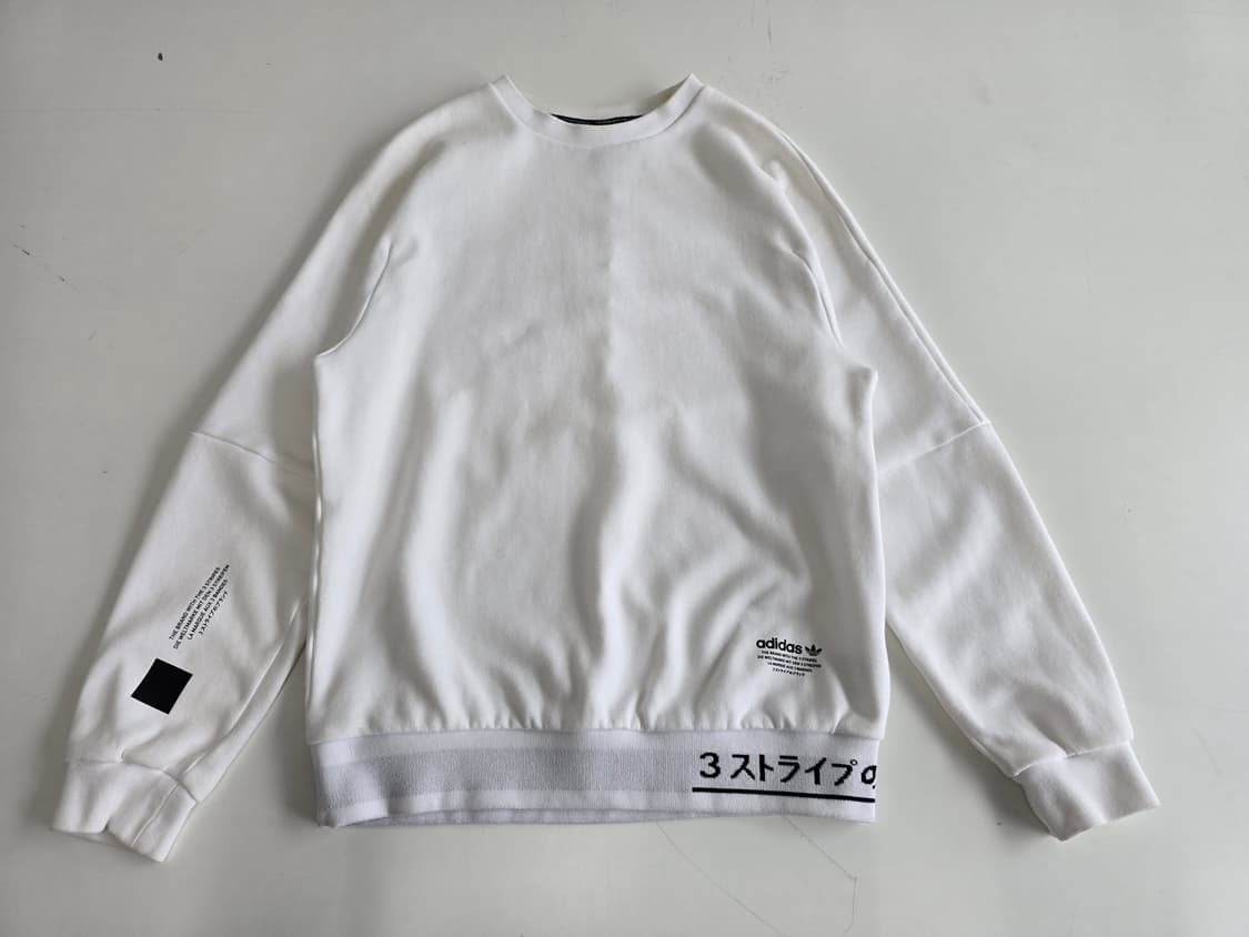 아디다스 오리지날 NMD 크루 맨투맨 화이트 M 상품이미지1