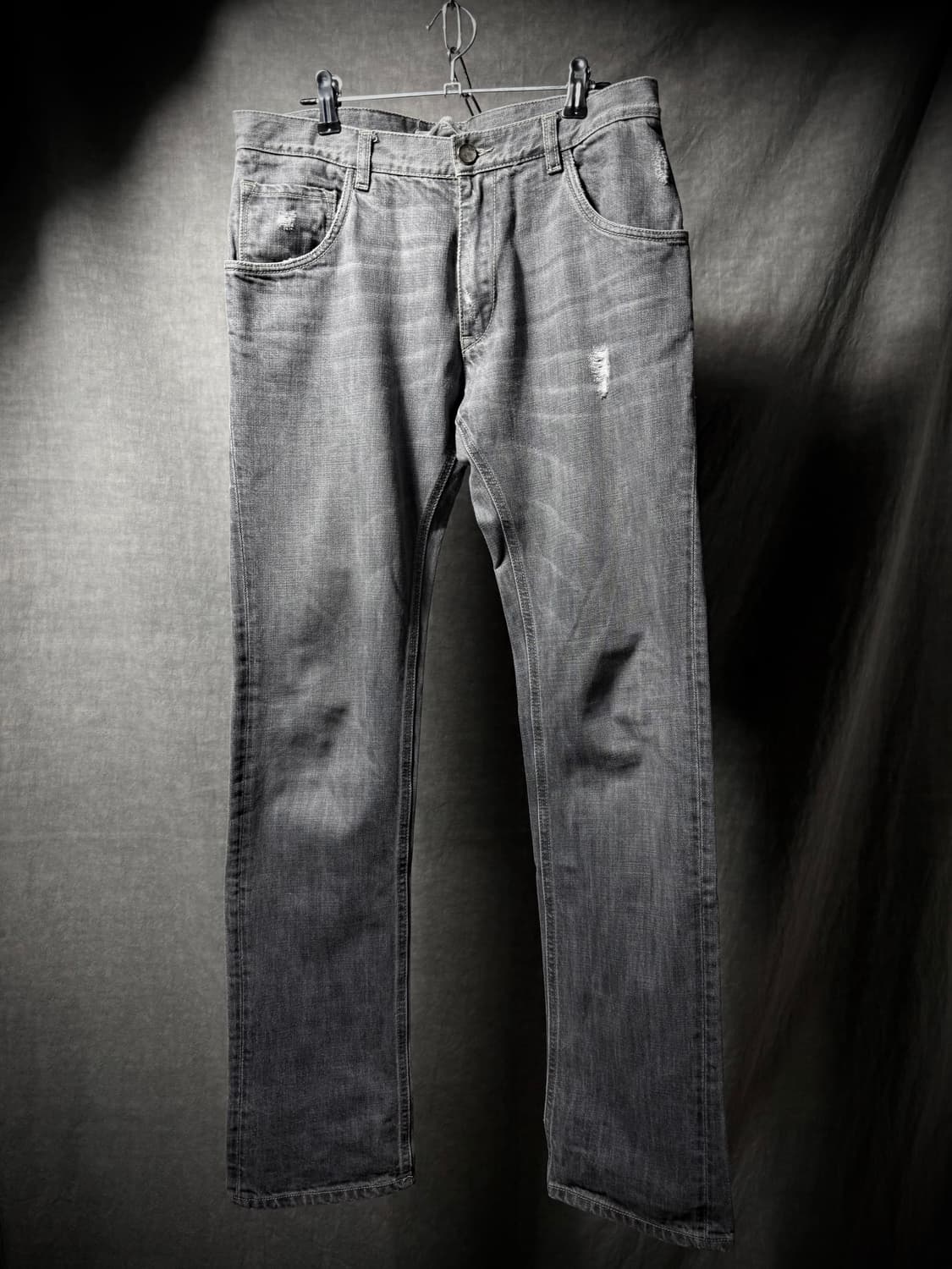 Poeme Bohemien Washed Distressed Denim 상품이미지2