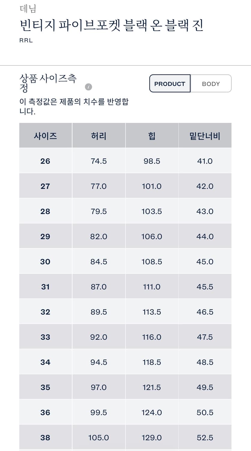 [29/30] RRL 빈티지 파이브포켓 블랙온블랙 상품이미지10