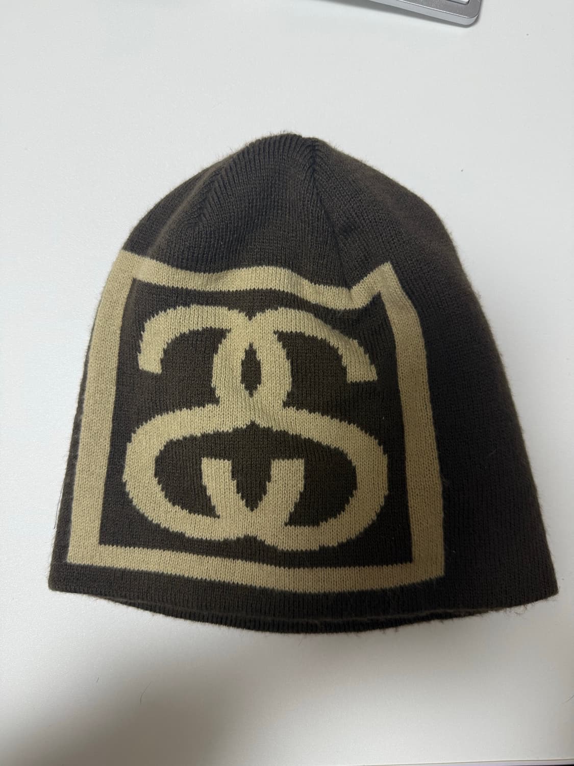 스투시 ss 스컬캡 비니 브라운 상품이미지1