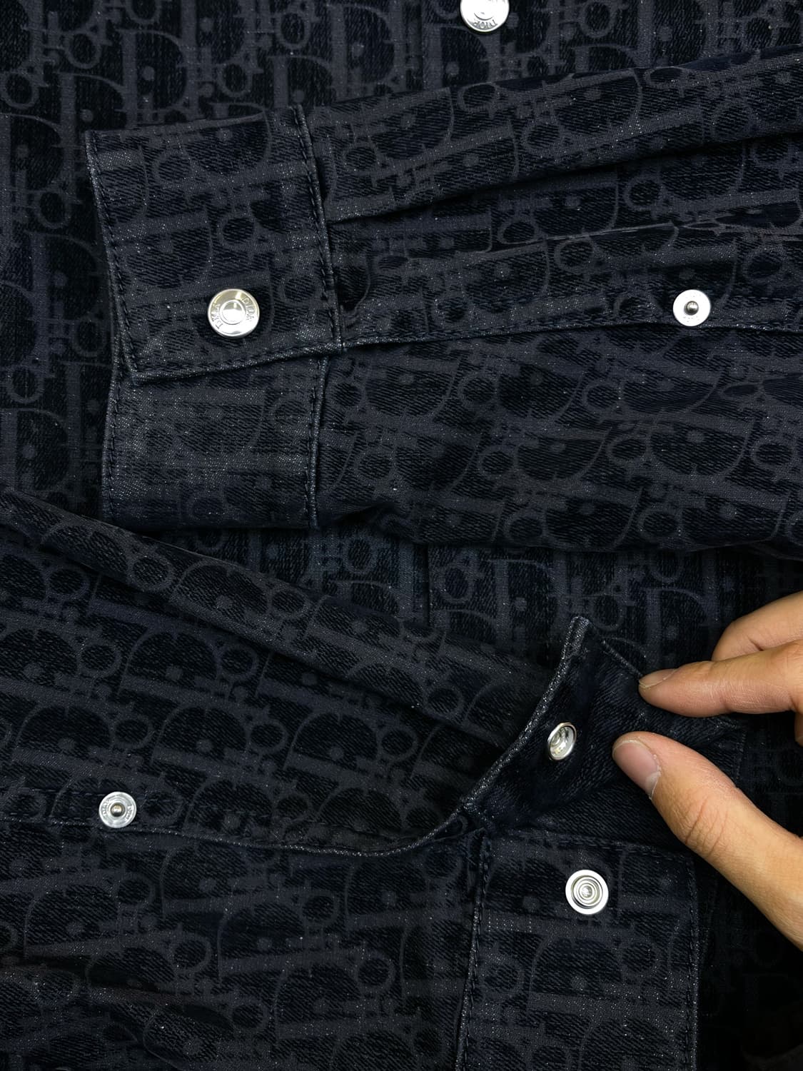 디올 오블리크 벨벳 셔츠 상품이미지6